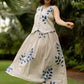 Blue Pea Skirt Set